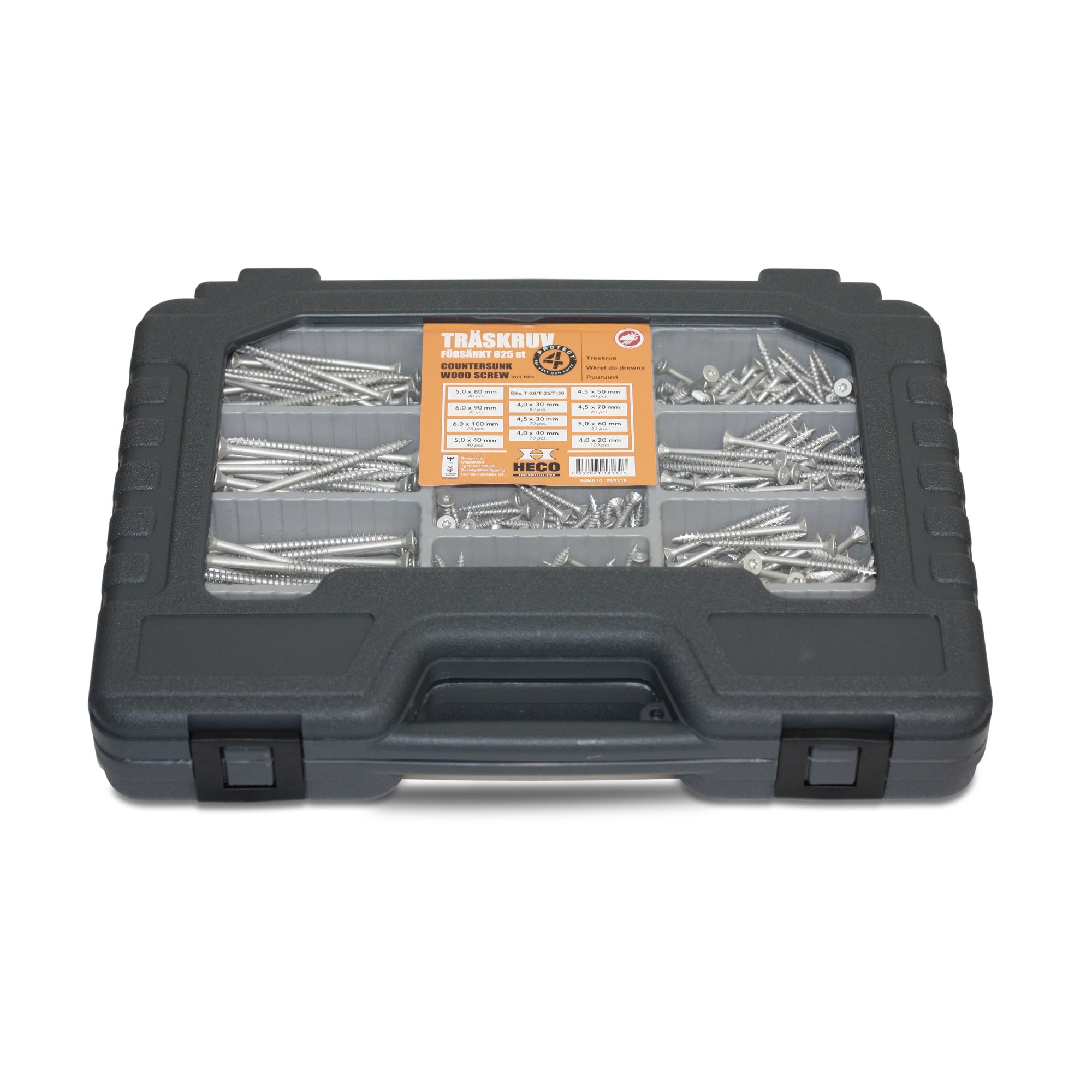 Sortimentsväska träskruv, Protect 4