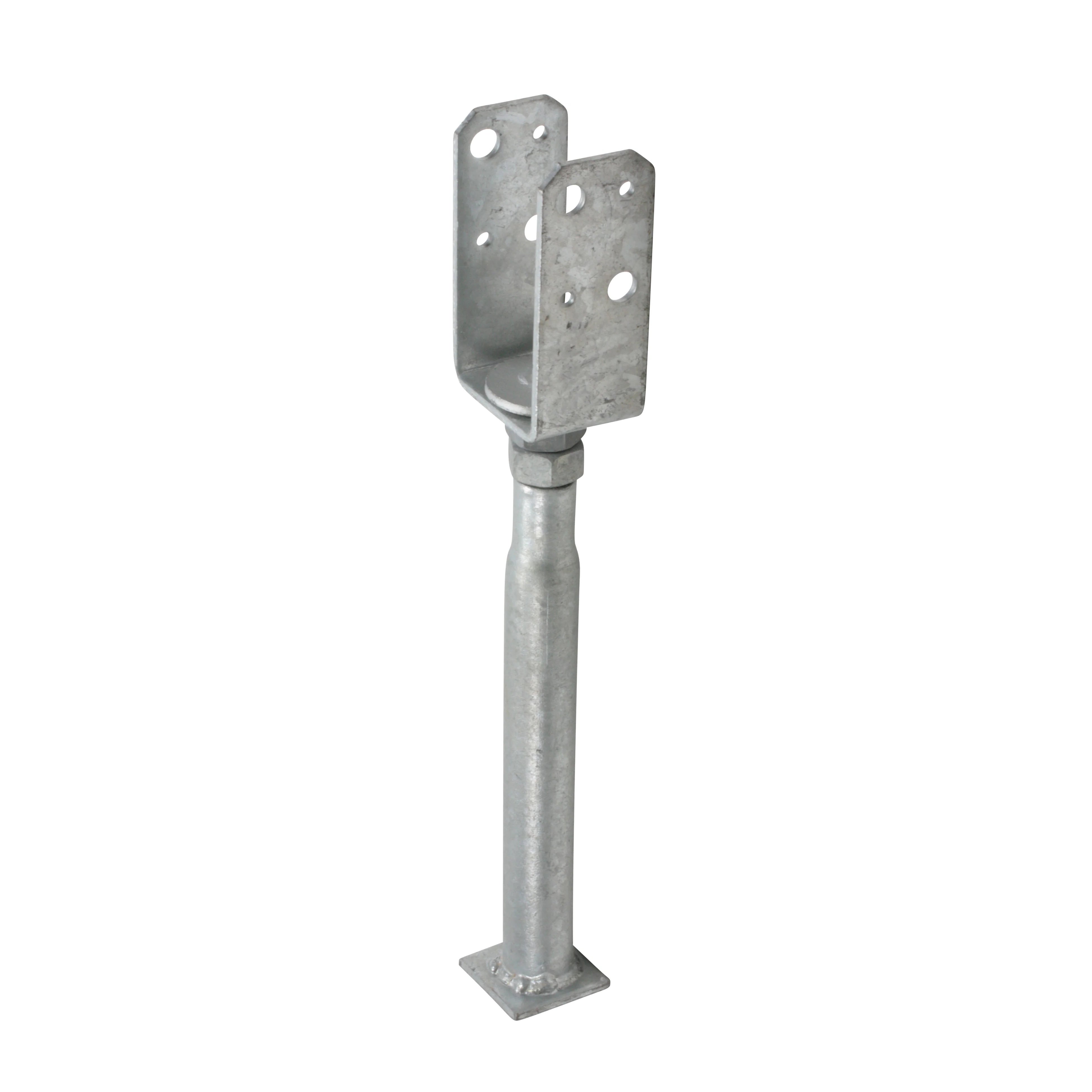 Stolpsko U justerbar, Varmförzinkad